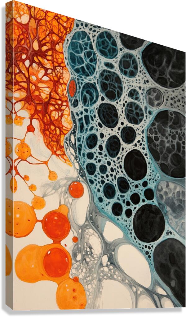 Cellular Dreams H3N5P2 55 Canvas Print