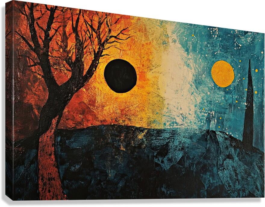 Celestial Dichotomy H92N5B 55 Canvas Print