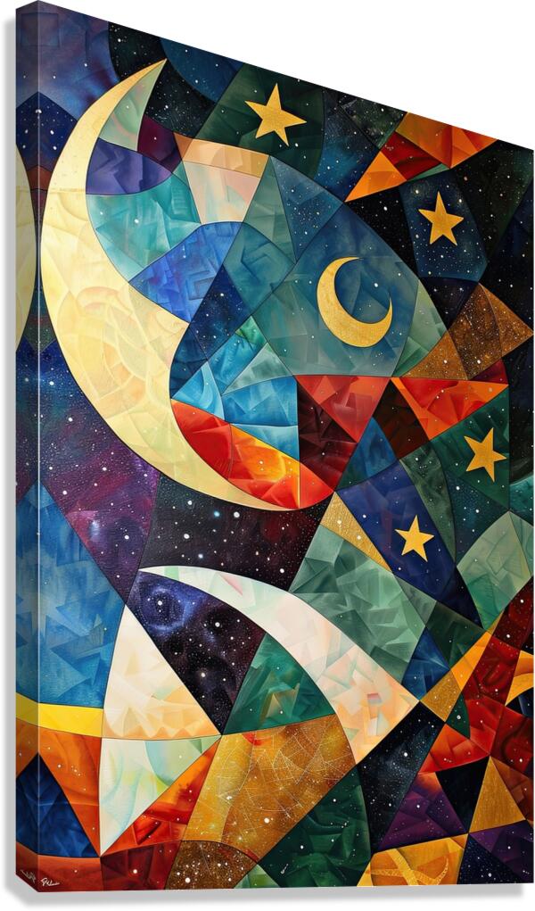 Celestial Fragments 29HBNZ 60 Canvas Print