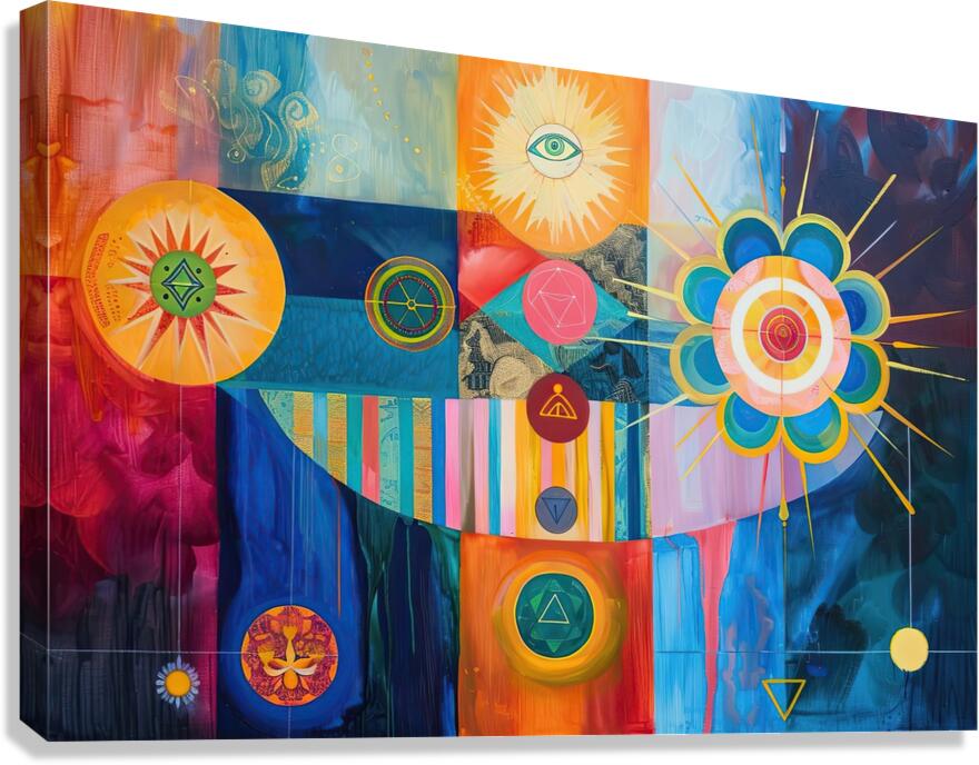 Celestial Harmony 9P3N2H 55 Canvas Print