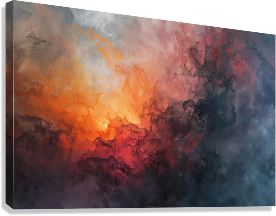 Celestial Inferno 2P9H7N 55 Canvas Print