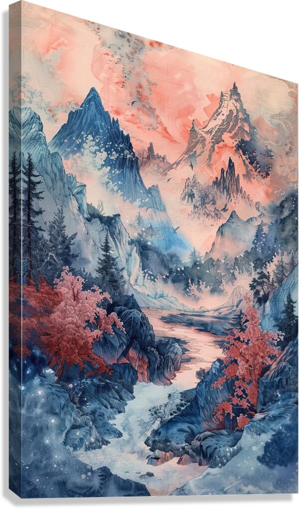 Celestial Mountains 8P27H9 45 Canvas Print
