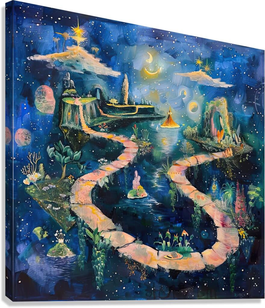 Celestial Pathways A729B5 49 Canvas Print