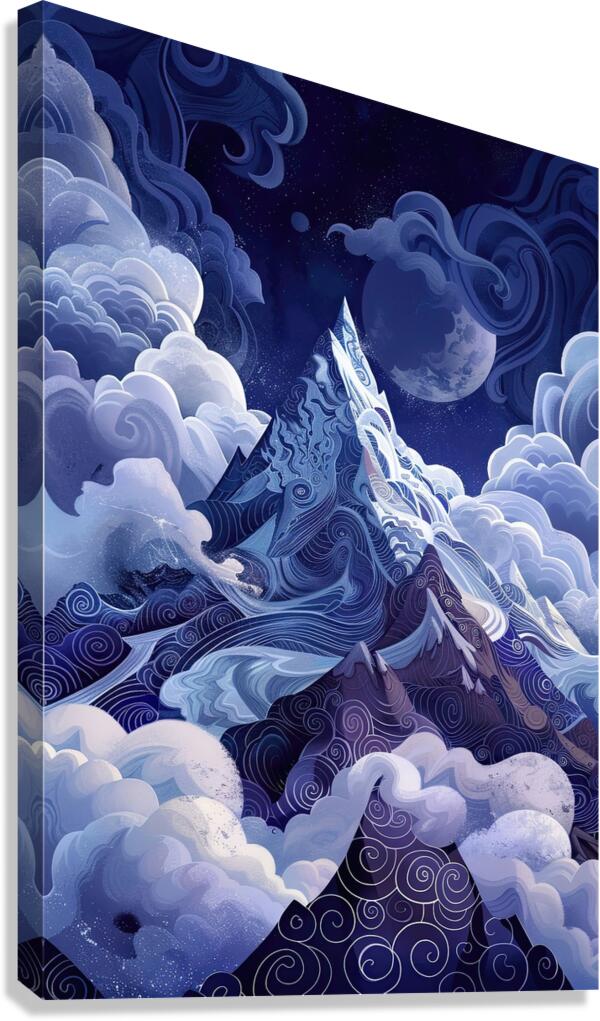 Celestial Summit Ascent J9P2N3 64 Canvas Print