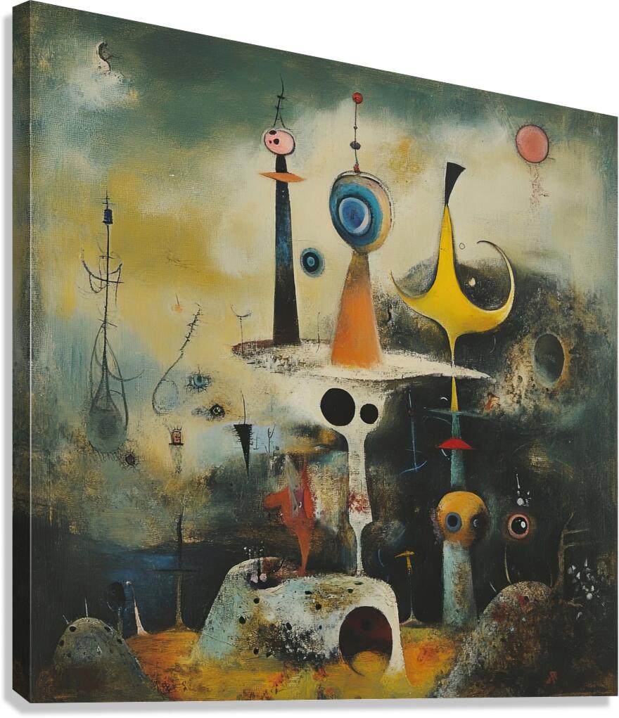 Celestial Totems Y8G5PN 55 Canvas Print