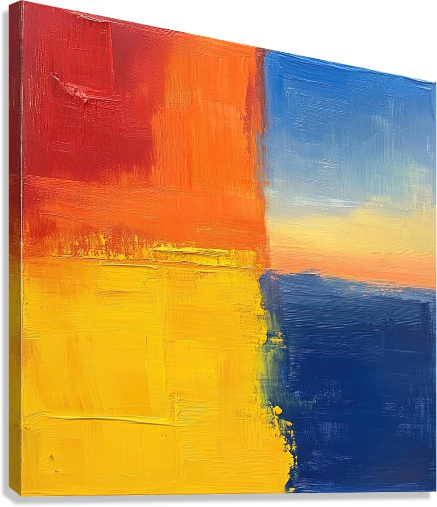 Chromatic Horizon H3N9P2 50 Canvas Print