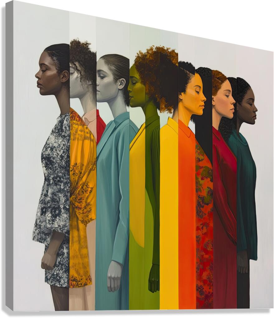 Chromatic Humanity 7H9N2P 57 Canvas Print