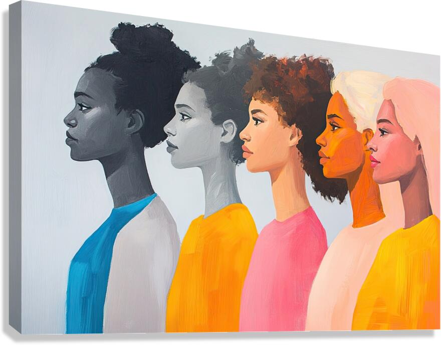 Chromatic Humanity 529HJZ 57 Canvas Print