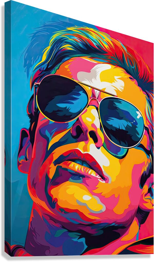 Chromatic Icon 28H9N4 55 Canvas Print