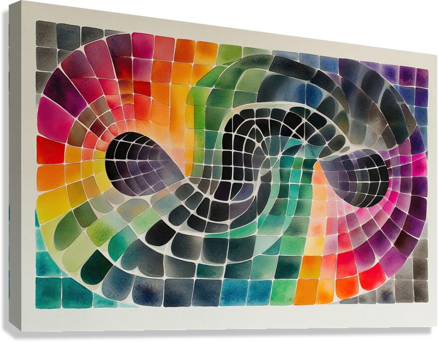 Chromatic Infinity Flow 5H2N9Z 60 Canvas Print