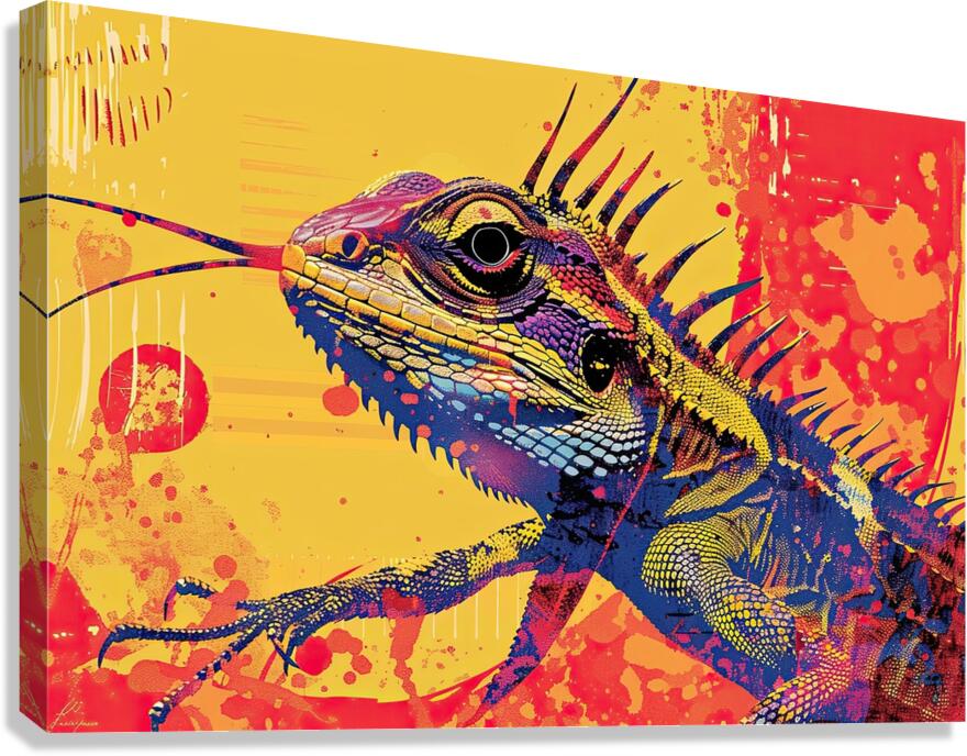 Chromatic Iguana KH295N 51 Canvas Print
