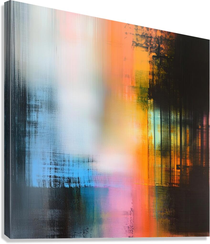 Chromatic Interference 79N4H2 52 Canvas Print
