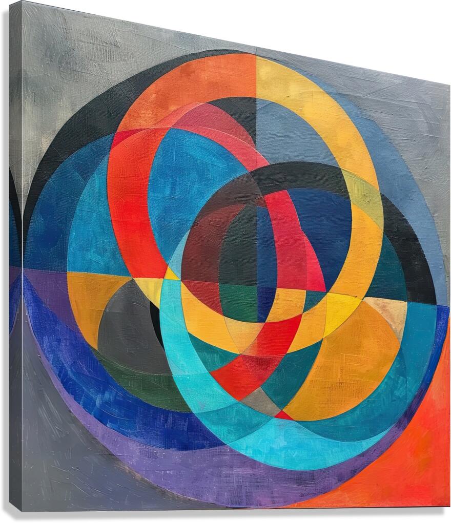 Chromatic Interlace 48H9N2 57 Canvas Print