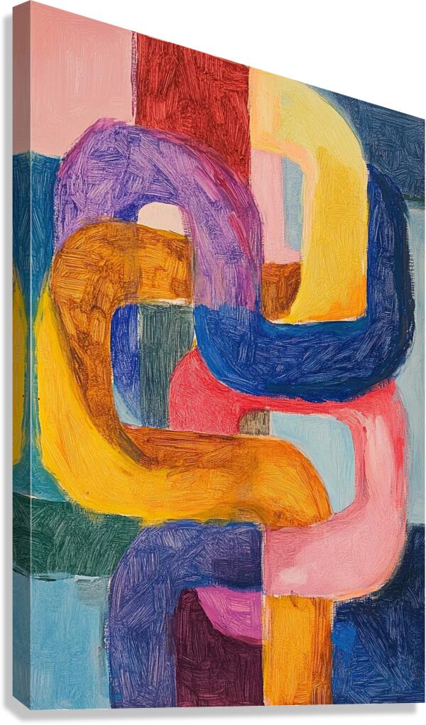 Chromatic Interlace 5Z8H9N 58 Canvas Print