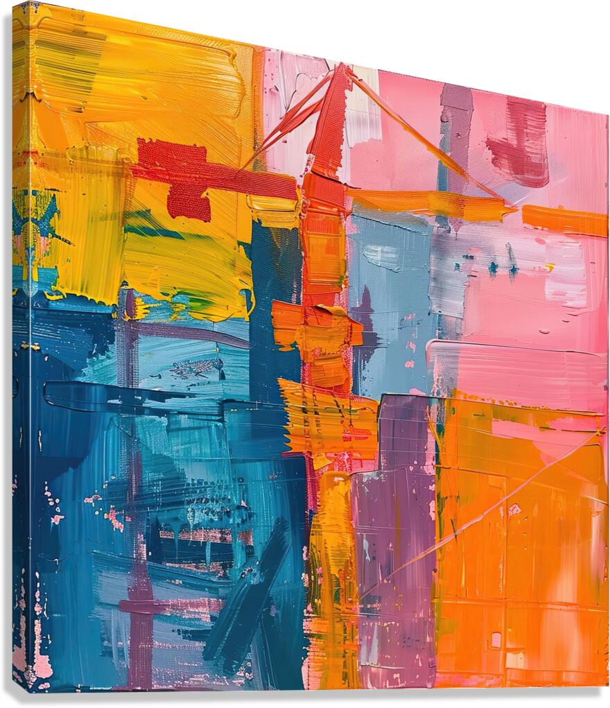 Chromatic Interplay 529HJ 47 Canvas Print