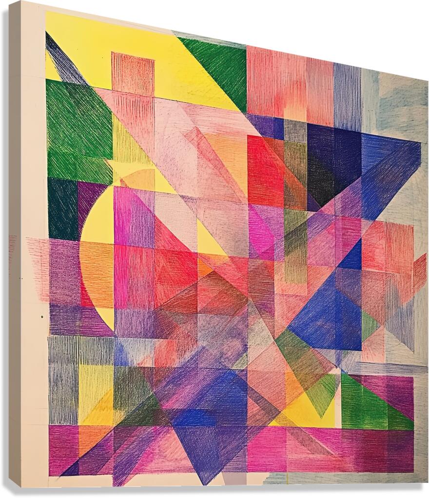 Chromatic Interplay 7H3N2Z 45 Canvas Print