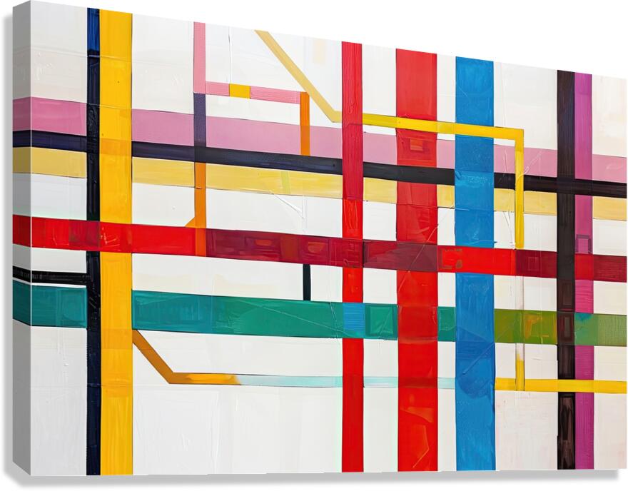 Chromatic Interplay 7H3N2P 45 Canvas Print