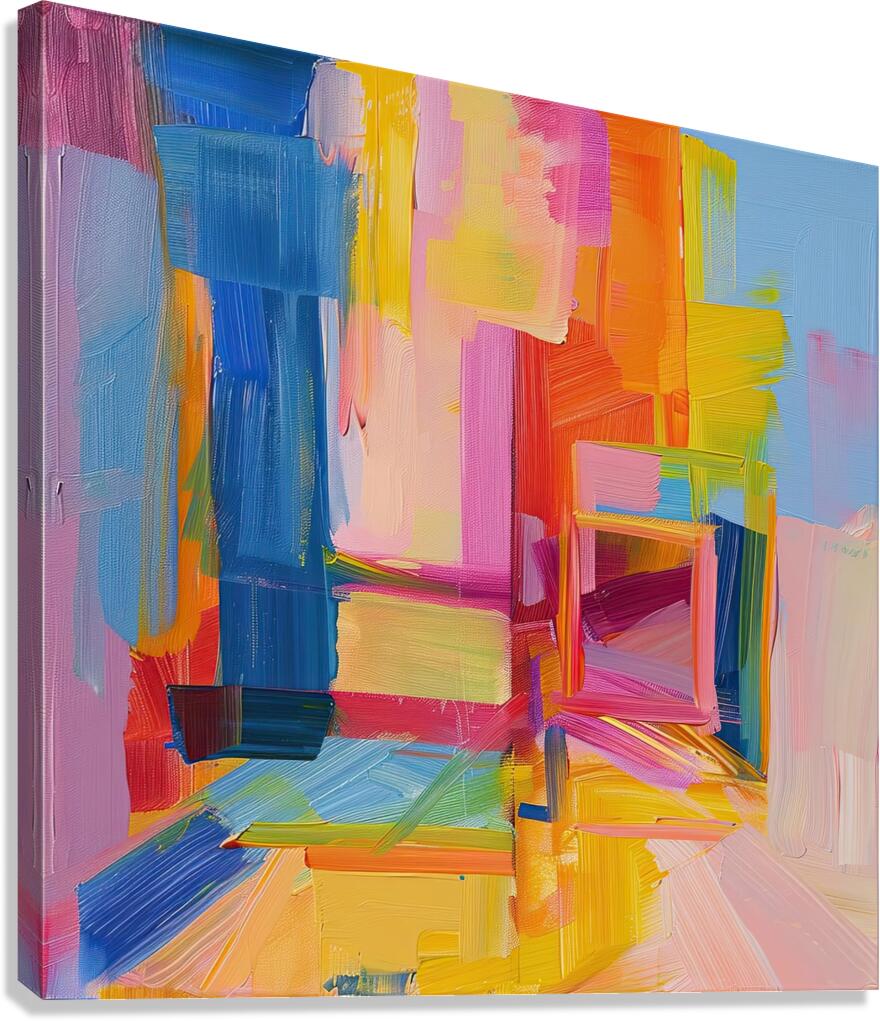 Chromatic Interplay H9P4N2 58 Canvas Print