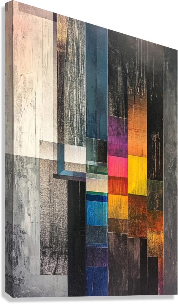 Chromatic Intersections 7B9P2H 55 Canvas Print