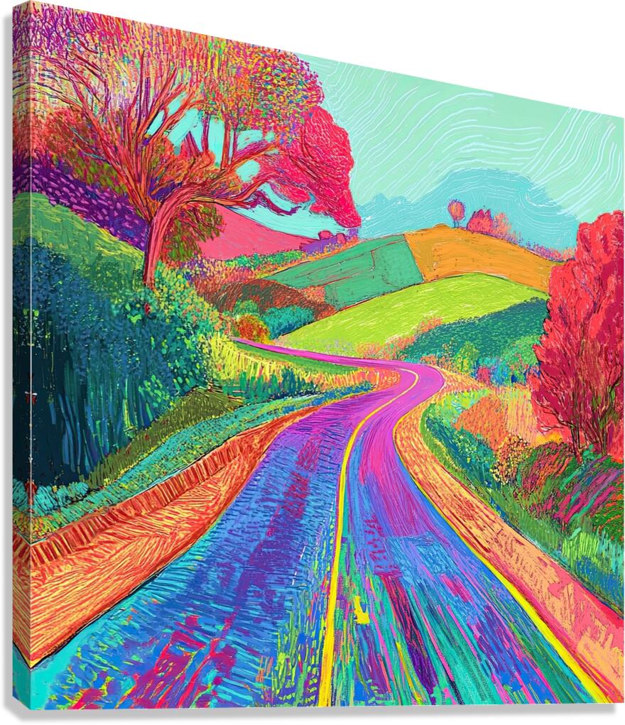 Chromatic Journey 2P9H7N 57 Canvas Print