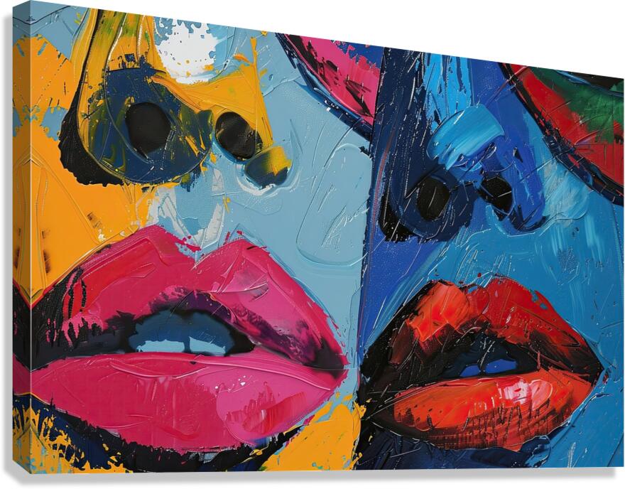 Chromatic Kiss 7P3H2N 55 Canvas Print