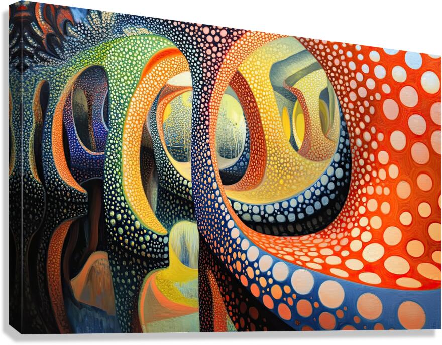 Chromatic Labyrinth H3N5B2 63 Canvas Print