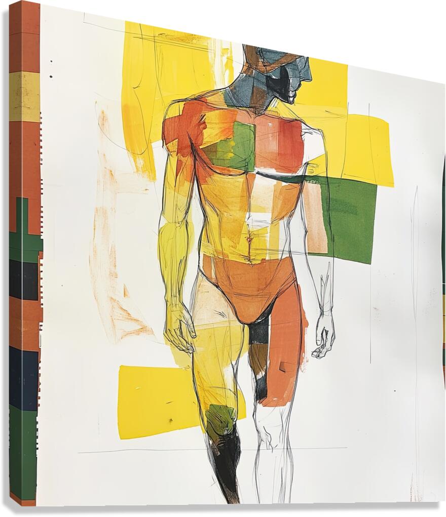 Chromatic Man AB92C3 55 Canvas Print