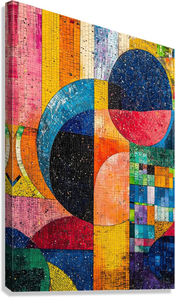 Chromatic Mosaic NZ8H92 60 Canvas Print