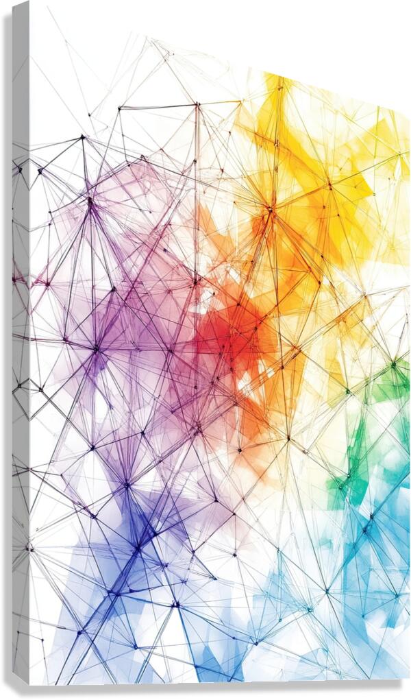 Chromatic Network ZP92HJ 57 Canvas Print
