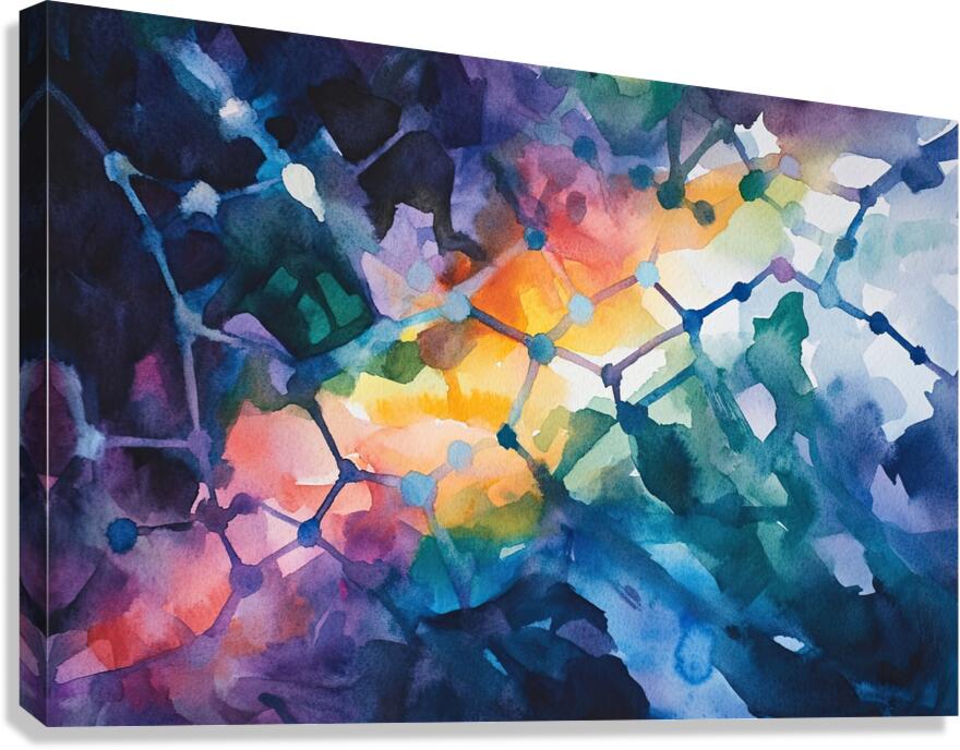 Chromatic Nexus Y92H7N 58 Canvas Print