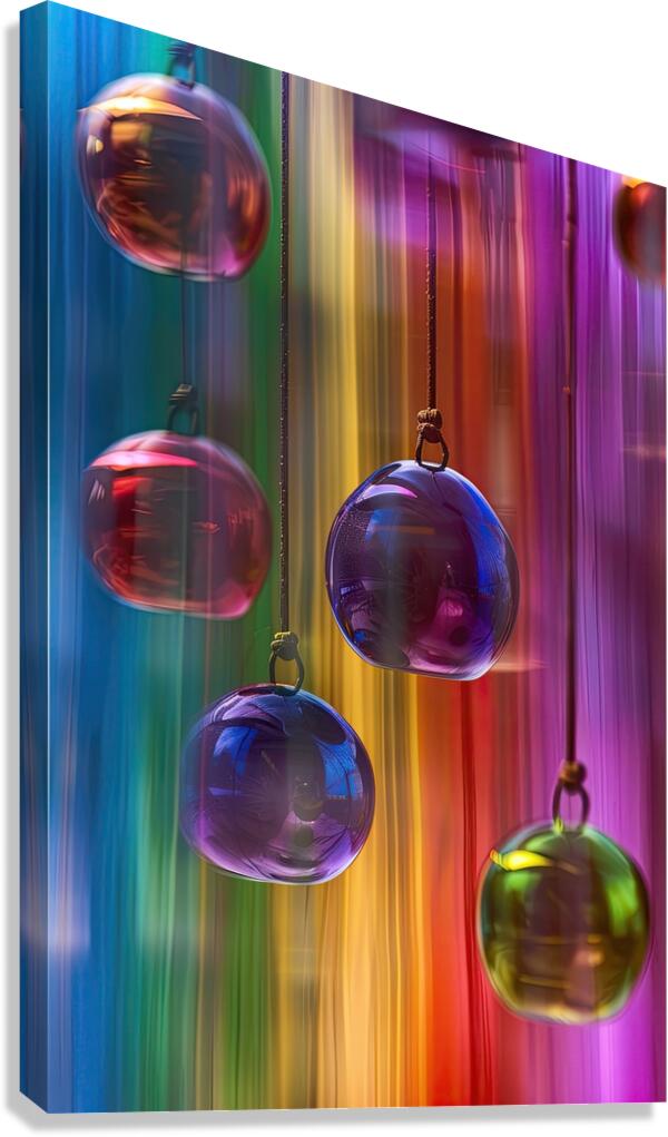 Chromatic Orbs J9H3N2 45 Canvas Print