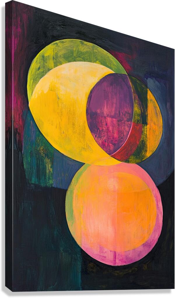 Chromatic Orbs Y59H7N 57 Canvas Print