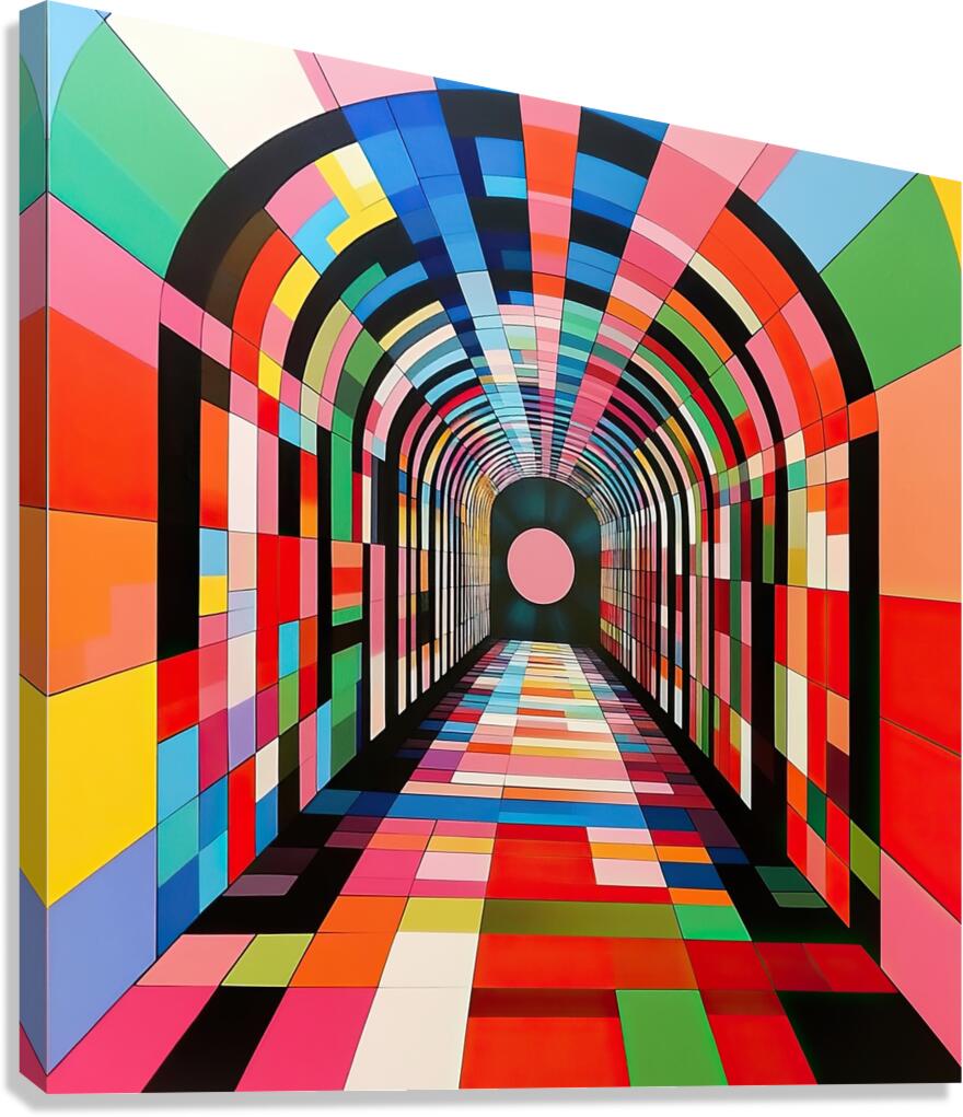 Chromatic Passage 7H9N2Z 57 Canvas Print