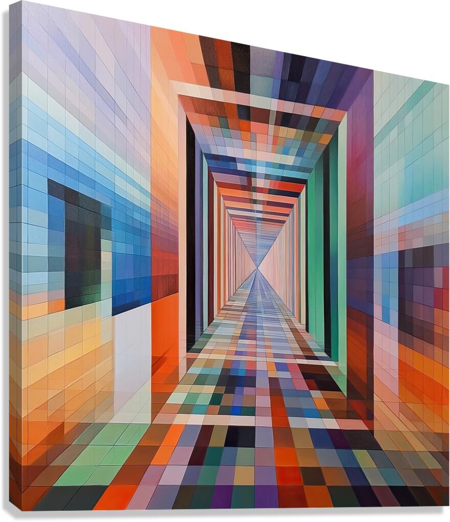 Chromatic Passage 7P3H9N 64 Canvas Print