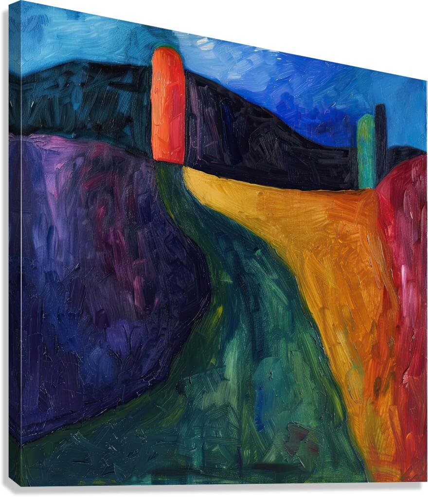 Chromatic Passage Y7H9N2 52 Canvas Print