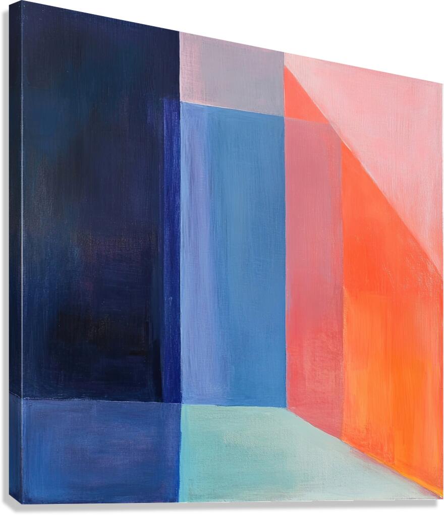 Chromatic Planes H7C9N2 48 Canvas Print