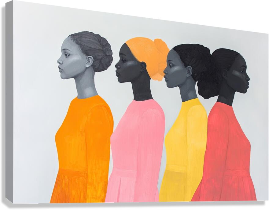 Chromatic Procession J9P4H2 55 Canvas Print