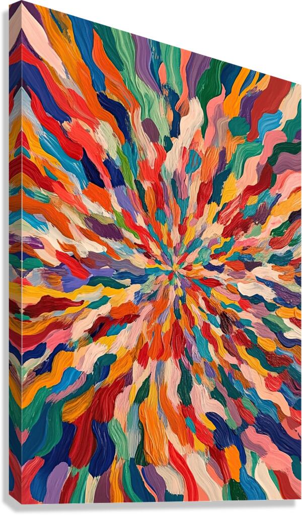 Chromatic Radiance H3N9P2 58 Canvas Print