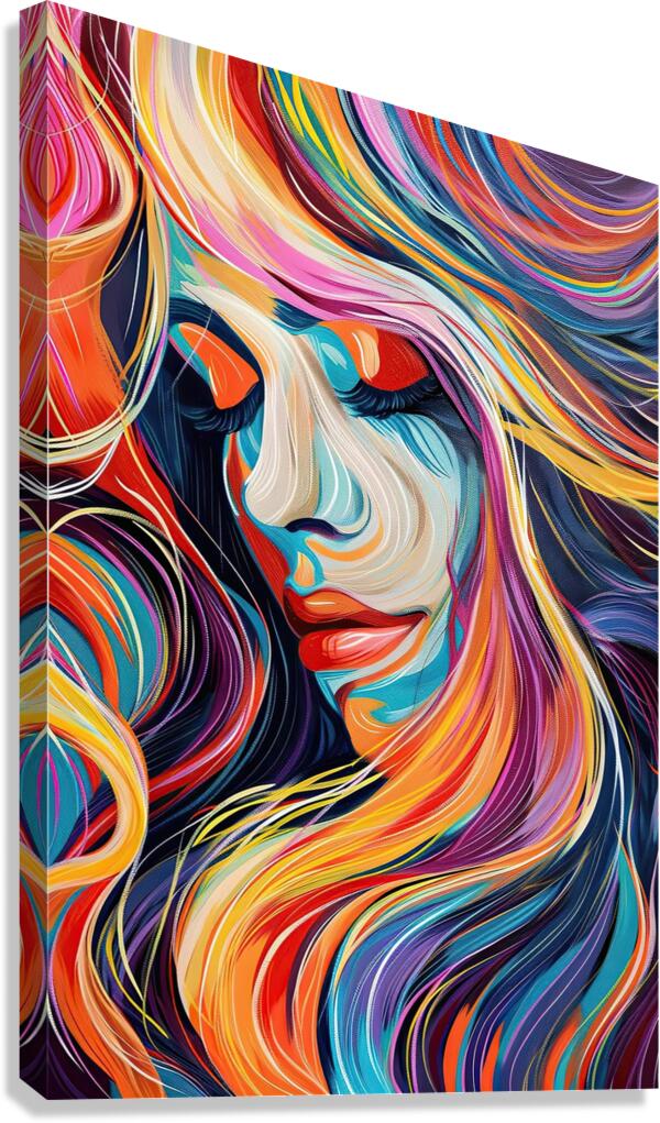 Chromatic Reverie 7H29P4 48 Canvas Print