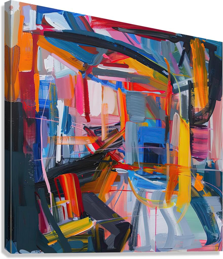 Chromatic Rhapsody 2J9P3H 48 Canvas Print