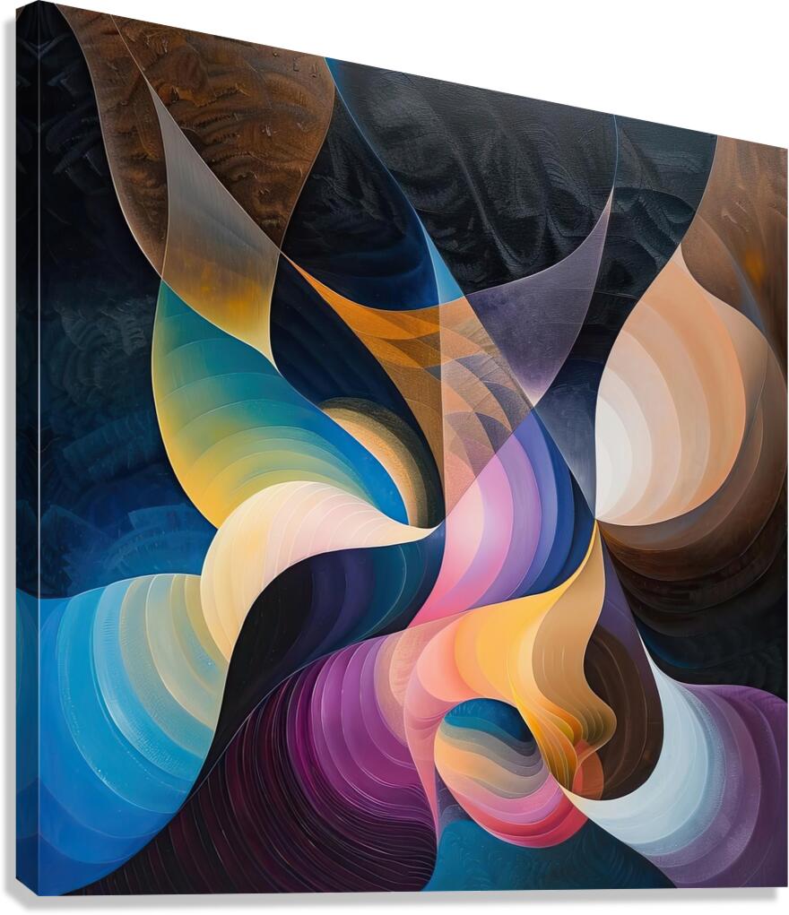 Chromatic Rhapsody 2P9H3N 55 Canvas Print