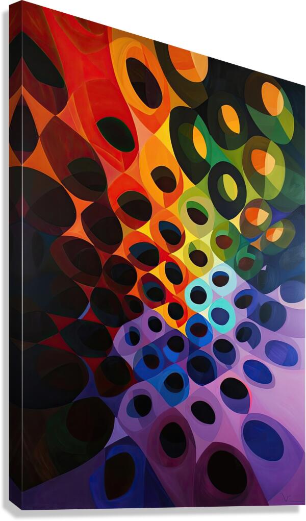 Chromatic Rhapsody 2P9H7D 55 Canvas Print