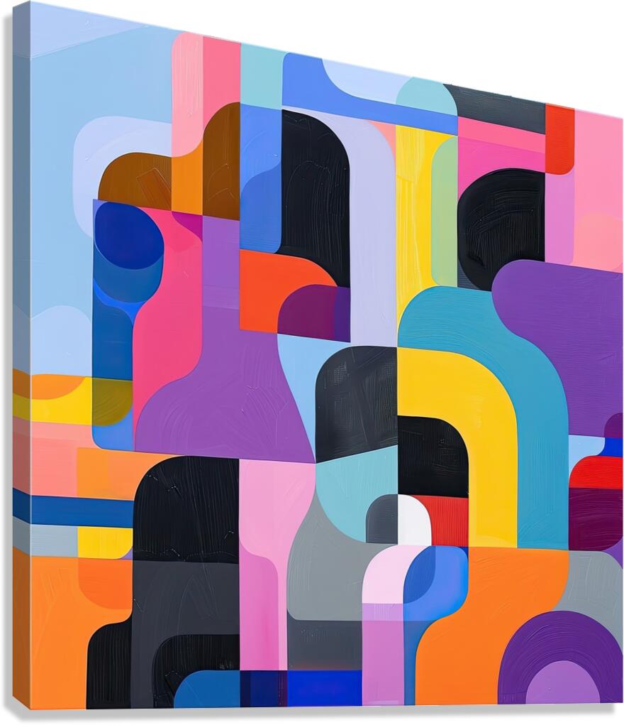 Chromatic Rhapsody 42B9HJ 55 Canvas Print