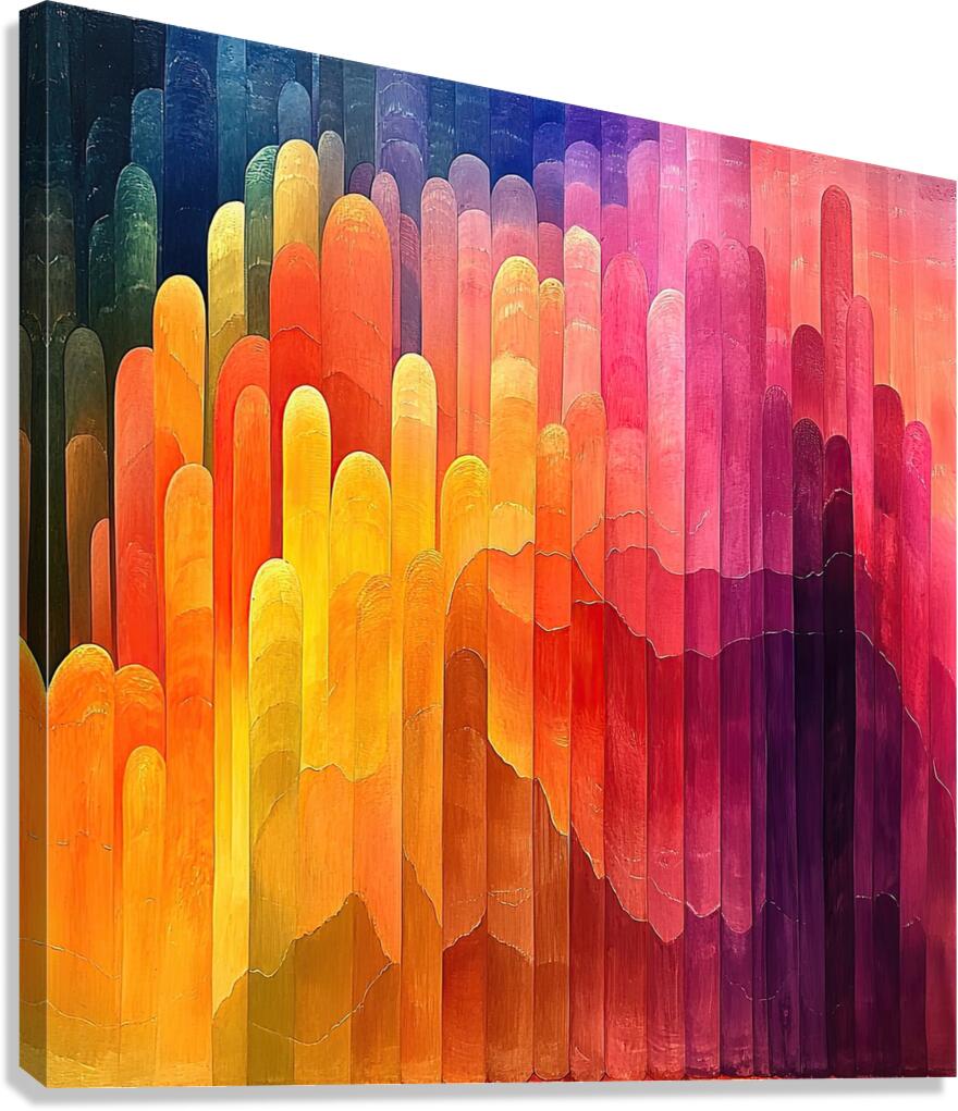 Chromatic Rhapsody 78H9N2 57 Canvas Print