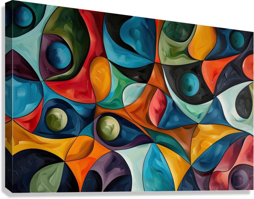Chromatic Rhapsody 79B2D3 59 Canvas Print