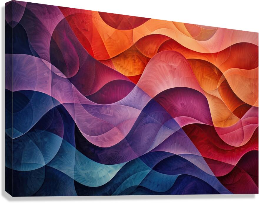 Chromatic Rhapsody Flow 2U9V9H 51 Canvas Print