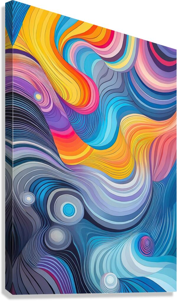 Chromatic Rhapsody Flow H9P4N 58 Canvas Print