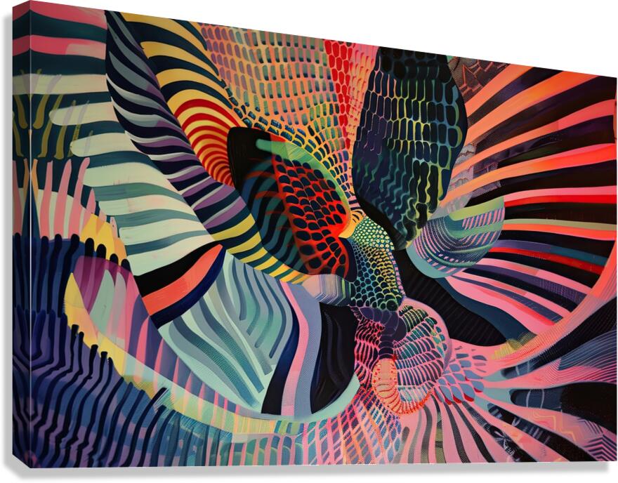 Chromatic Rhapsody H3N9B2 64 Canvas Print