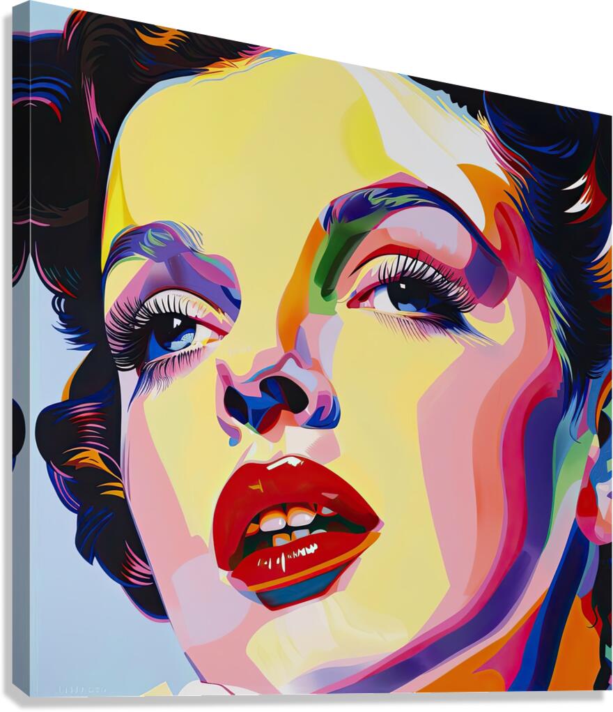 Chromatic Starlight Face H92N5Z 64 Canvas Print