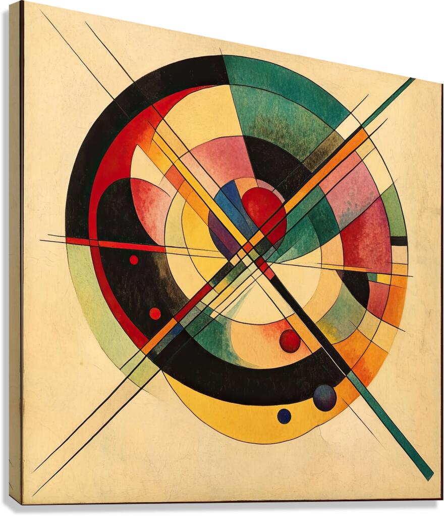 Circular Composition K529HJ 65 Canvas Print